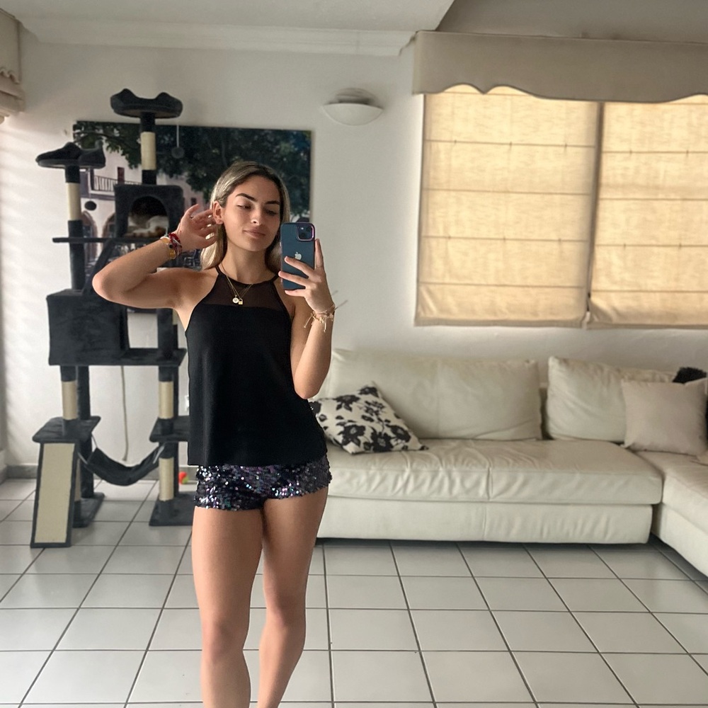 Black Halter Top